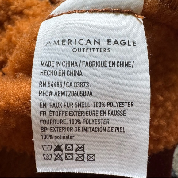 American Eagle Cozy Fleece Jacket Medium - Picture 12 of 16
